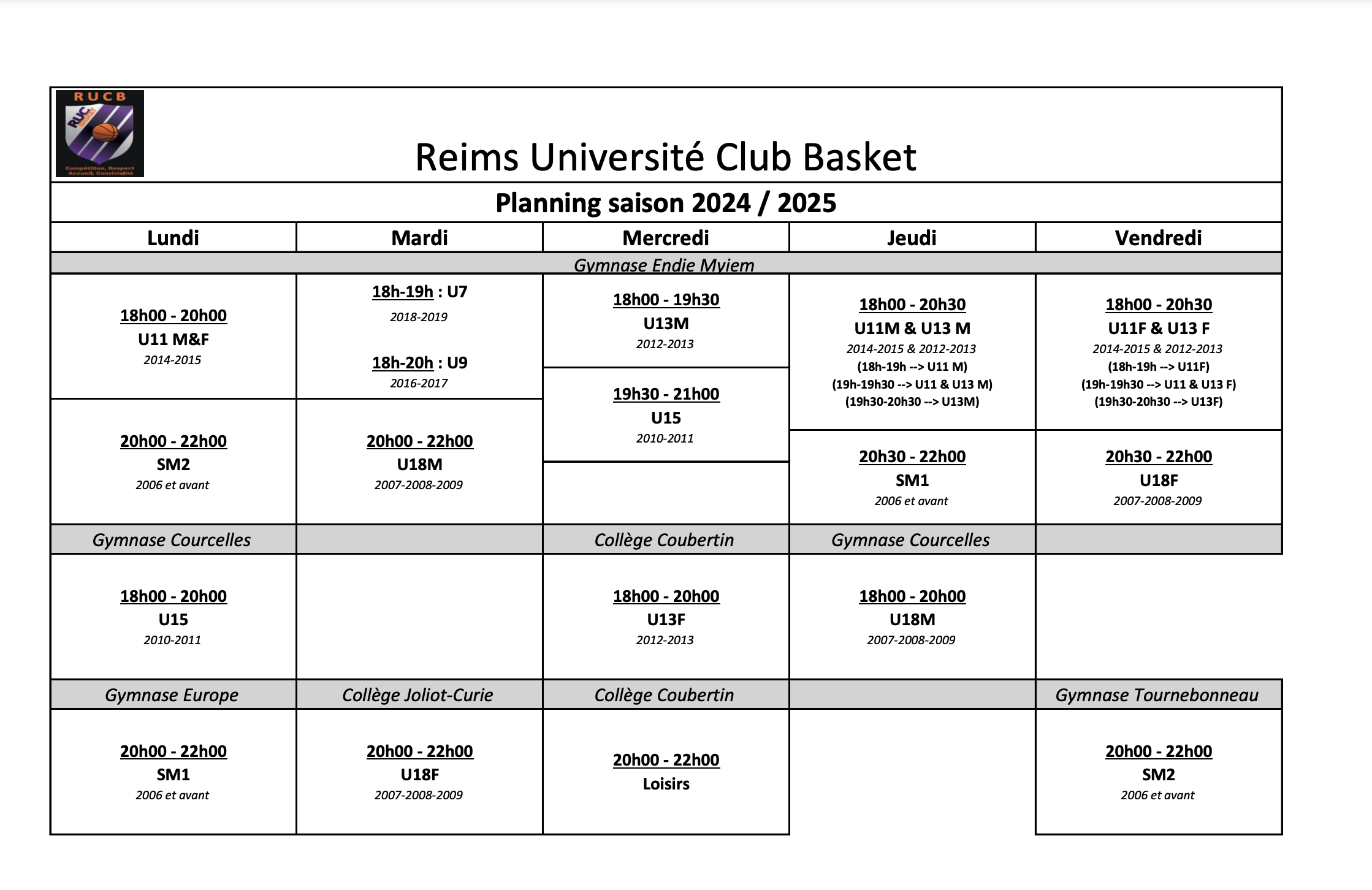 horairesEntrainementRUCB